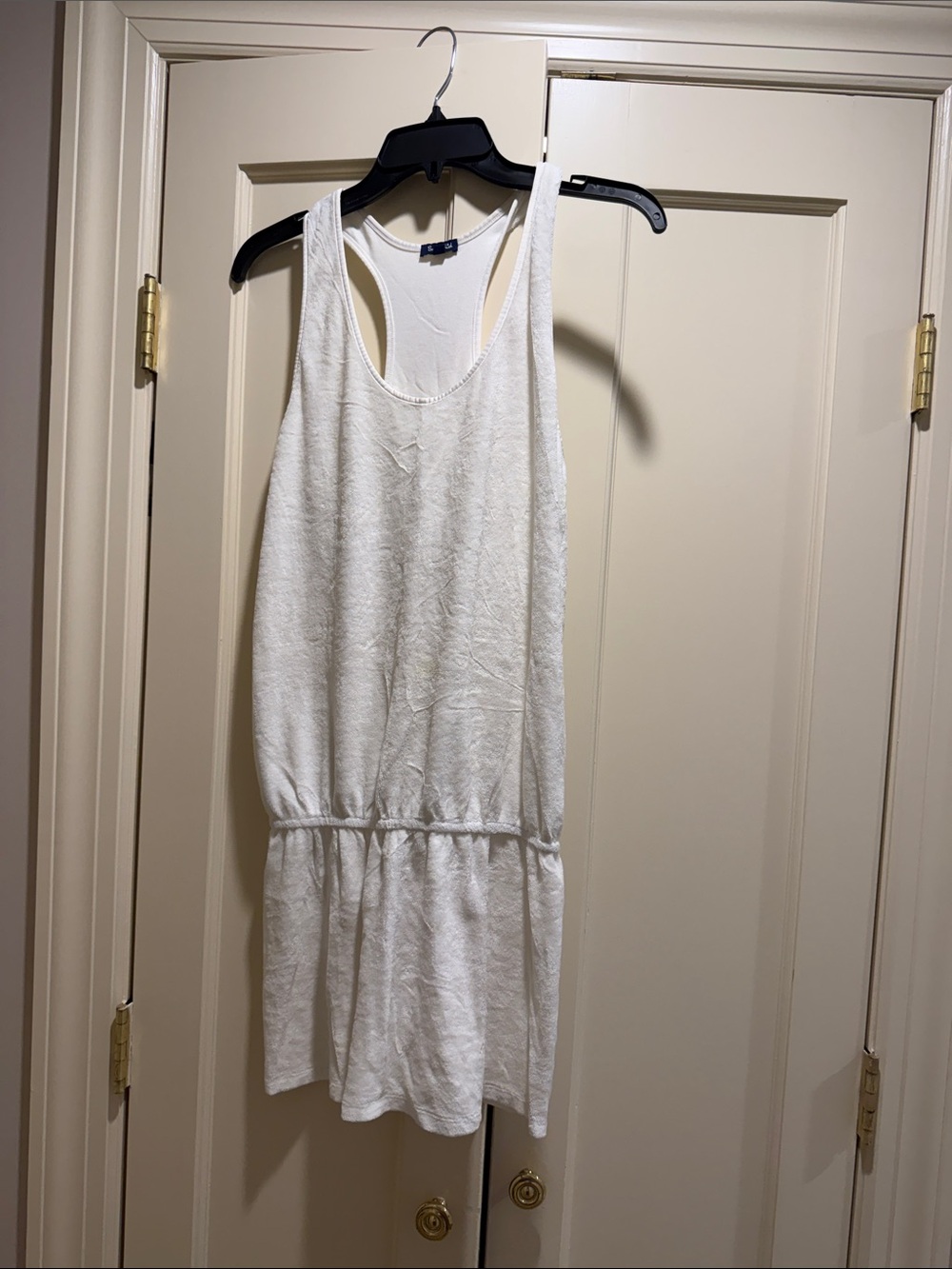 Splendid White Racerback Terry Coverup- small